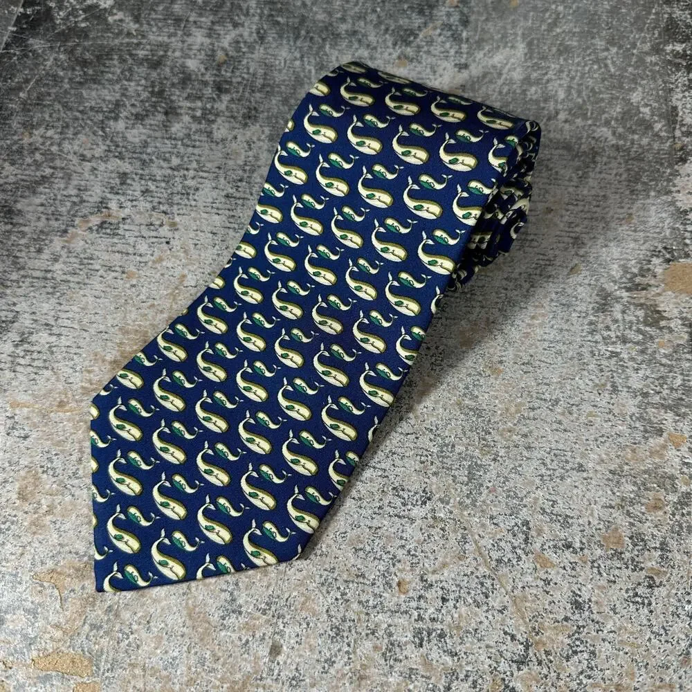 Salvatore‎ Ferragamo Whale Classic Width Silk Tie